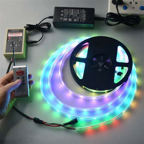 Firsts 32.8ft Dream Magic Colors RGB LED Strip Lights Addressable WS ...