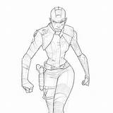 Nebula Evgeny Yurichev  Marvel Drawings Art sketch template