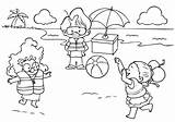Children On The Beach coloring Page  Download Print Or Color Online sketch template