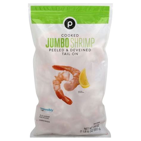 Publix Shrimp, Jumbo, Cooked (24 oz) - Instacart