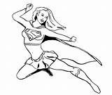 Supergirl Free coloring Page  Download Print Or Color Online For sketch template