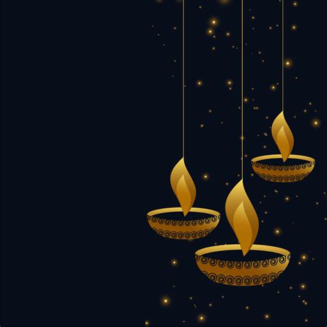 hanging diwali diya on dark background - Download Free Vector Art, Stock Graphics & Images
