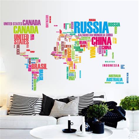 World Map Wall Sticker | HomeAdore Shop