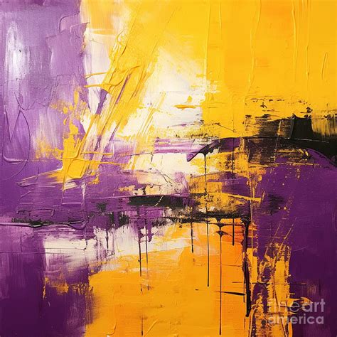 Purple and yellow abstract art Digital Art by Lori Stewart - Fine Art America