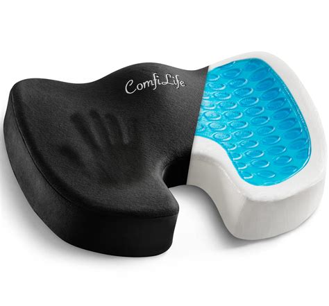 ComfiLife Gel Enhanced Seat Cushion - Non-Slip Orthopedic Gel & Memory ...