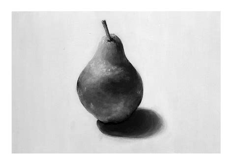 Pear Black And White Photography