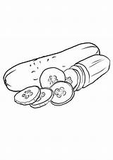 Coloring Pages  Cucumber Sheet For Kids sketch template