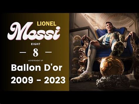 Lionel Messi Ballon D'OR | 8 | 2009 - 2023 - YouTube