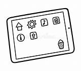 Tablet Coloring Pages sketch template