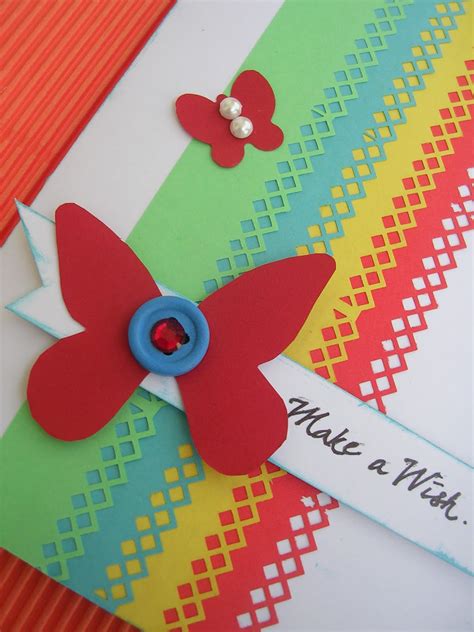 Vishesh Collections - Handmade by Deepti: Make a wish - colorful birthday card...