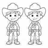 Texas Cowboy Coloring Page Pages sketch template