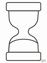 Hourglass Reloj Sanduhr Printable Colouring Ampulheta Clessidra  sketch template