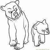 Rutt And Tuke Coloring Page For Kids  Free Brother Bear Printable sketch template