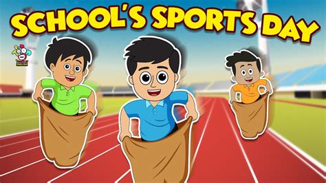 School's Sports Day | Sports Competition | English Moral Story ...