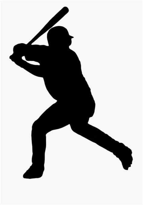 Baseball Player SVG or PNG NO CONVERSION | Human shadow, Baseball ...