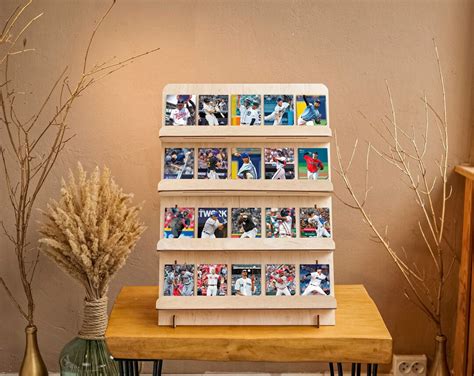 Sports Card Display, Sports Trading Card Holder, Football Card Rack, Baseball Card Display Stand ...