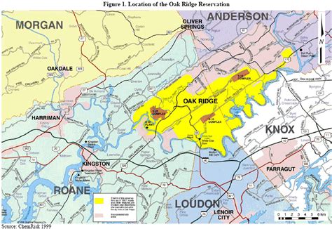 Oak Ridge Tennessee Map: A Guide To Exploring The City - World Map Colored Continents