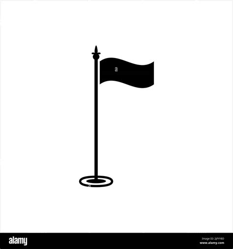 Flag Icon, Flag Pole, Flag Pole Marking Vector Art Illustration Stock Vector Image & Art - Alamy