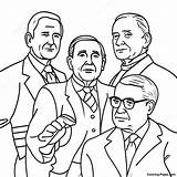 Presidents In Action Coloring Page  Pagescom sketch template