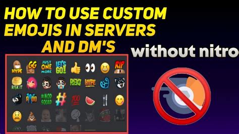 How To Use Nitro Emojis In Servers And Dm's Without Nitro - Discord Global Emojis - YouTube