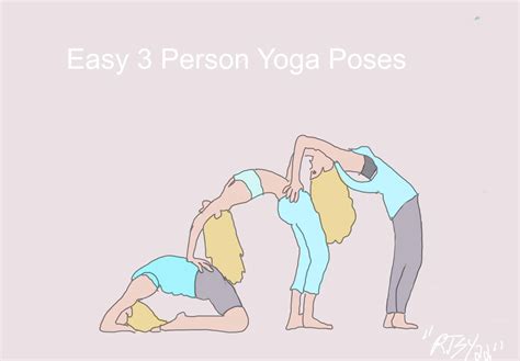 Easy 3 person Yoga Poses | Rootsyliving