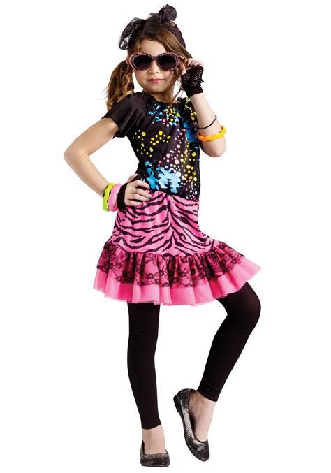 80s Pop Star Party Kids Costume - Kids 1980s Costumes