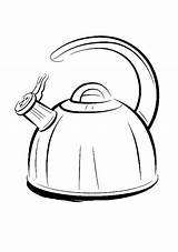 Kettle Coloring Pages sketch template