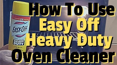 How To Use Easy Off Heavy Duty Oven Cleaner - YouTube