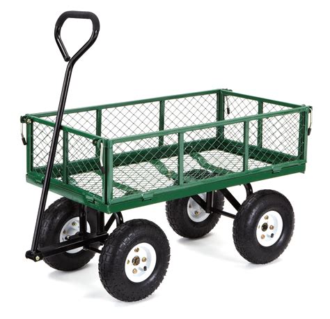 Amazon.com: Gorilla Carts GOR400-COM Steel Garden Cart with Removable Sides, 400-lbs. Capacity ...