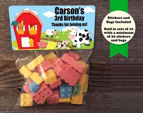 Farm Animals Party Favors Farm Birthday Party Farm Animals