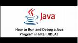 How To Run And debug A Java Program In IntelliJIDEA  YouTube sketch template