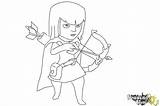 Clash Clans Archer Colorear Coc Arquero Arqueira Kolorowanki Mewarnai  sketch template