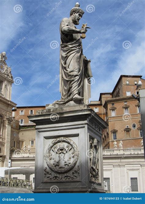 Statue of Saint Peter in Vatican City Stock Image - Image of cathedral ...