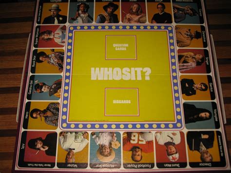 1976 Whosit? Board Game Piece: Game Board