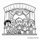 Stage Coloring Pages  Free & Printable sketch template