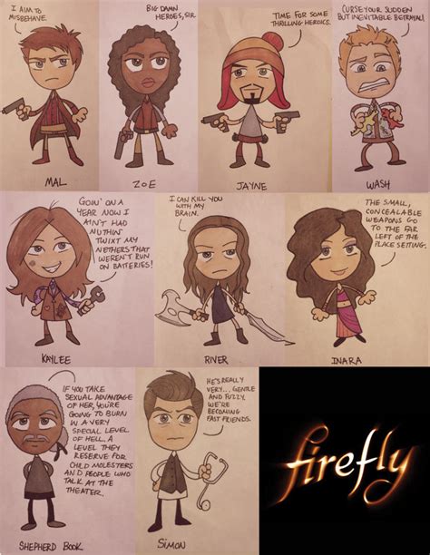 Firefly Characters by aerettberg on DeviantArt