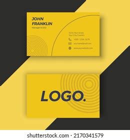 Modern Minimalist Business Card Design Template Stock Vector (Royalty ...