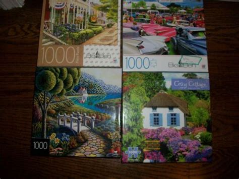 Lot of 4 1000 pc Jigsaw Puzzles-Landscapes & more | eBay