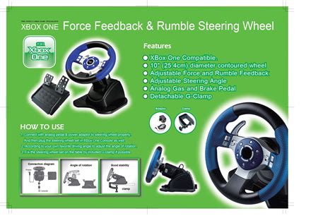 Xbox One Force Feedback Rumble Steering Wheel - The biggest global ...