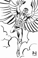 The Falcon Marvel Coloring Page In 2020  sketch template