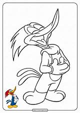 Free Woody Woodpecker Coloring Sheet sketch template
