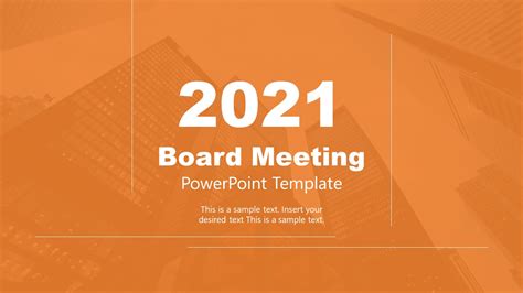 Board Meeting PowerPoint Template - SlideModel