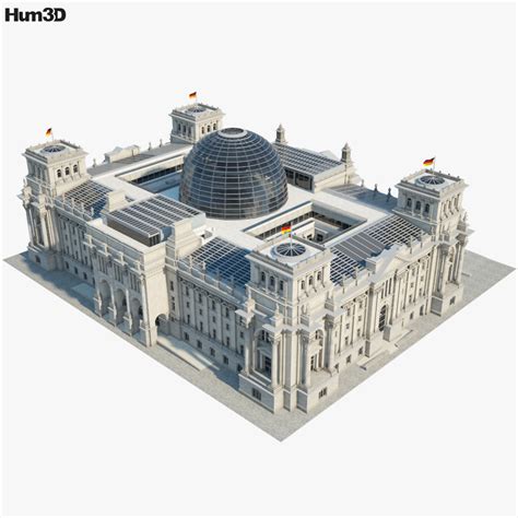 Reichstagsgebäude 3D-Modell - Herunterladen Gebäude on 3DModels.org