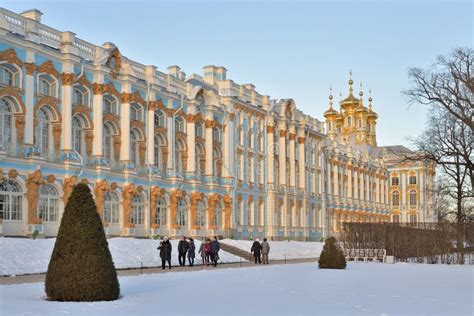 Catherine Palace in Winter. Pushkin, Tsarskoye Selo, Saint Peter ...