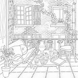 Patio Coloring Pages Sketch Coloring Page sketch template