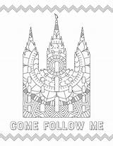 Lds Temple Coloring Sheet sketch template