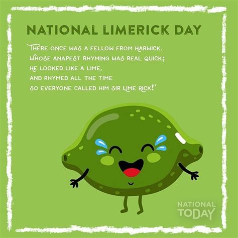 Posted to FB 5/12/23. May 12 - Are you a poet and don’t even know it? Happy National Limerick ...