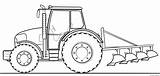 Tractor With plow coloring Page – For Print sketch template