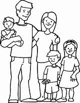 Family Coloring Sheet sketch template