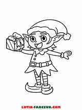 Coloriage Lutin Imprimer Elf Sketch Coloring Page sketch template